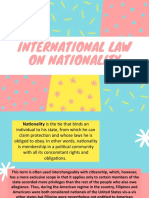 International Law of Nationality