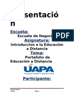 Portafolio de Introduccion A La Educacion A Distancia