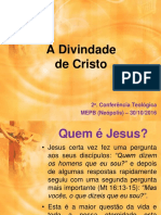 A Divindade de Cristo