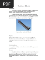 Processamento Mineral - Relatorio Classificador