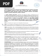 JCE Estructura Oficinas de Coordinación de Logística Electoral en El Exterior