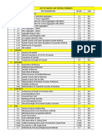 QA - QC Test Format List