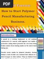 Pencil Factory. How To Start Polymer Pencil Manufacturing Business.-889953 PDF