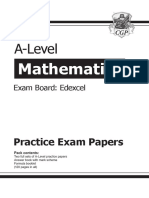 New A-Level Maths Edexcel Practice Papers (For The Exams in 2019) (CGP A-Level Maths 2017-2018)