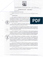 Ord 416 2015 Regimen Municipal de Aplicacion de Sanciones Administrativas en El Distrito de Los Olivos Ras PDF