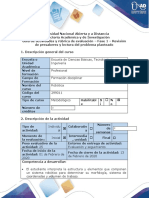 Guía de Actividades y Rúbrica de Evaluación Fase 1 Revisión de Presaberes y Lectura Del Problema Planteado