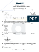 JEE Mains 2019 Shift 1 Maths (10 Jan)