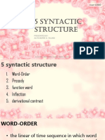 5 Syntactic Structures