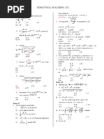 Repaso Final Algebra 2020