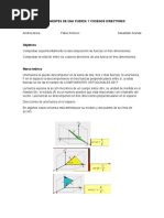 Componentes de Una Fuerza y Cosenos Directores