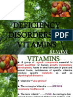 Deficiency Disorders of Vitamins: Renjini