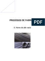 Procesos de Fabricación Sesión 6. Horno de Alto Vacio