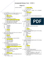 Ugc Net Env Unit I Test Paper