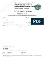 Práctica No 3 - Simplificación de Funciones