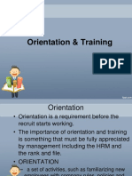 Lesson 5 Orientation & Training