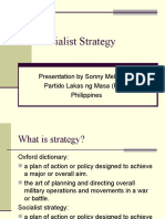 Socialist Strategy: Presentation by Sonny Melencio, Partido Lakas NG Masa (PLM) Philippines