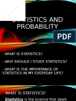 Statistics and Probability