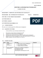 Final Course Outline Ics 2215 Project Management