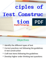 Principles of Test Construction 1 1