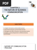 CH2 - The Nature of Business Communication