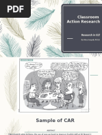 Classroom Action Research