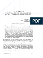 Una Historia Política de La Religión en El México Contemporáneo