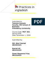 HRM Practices in Bangladesh: Submitted To