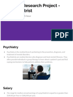 Career Research Project - Psychiatrist