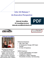 Infor XA Release 7 An Executive Perspective: Deborah Vermillion VP Consulting Services