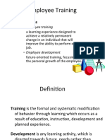 Employee Training: Definitions