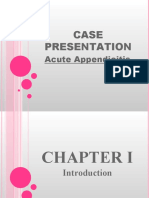 Case Presentation Appendicitis