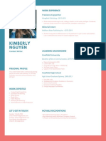 Light Carmen Pink College Resume