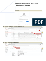 How To Configure Google Mail With Your SiteGround Domain PDF