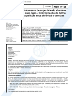 NBR 14126 - Tratamento de Superficie Do Aluminio e Suas Ligas - Determinacao Do Brilho Da Pelicul