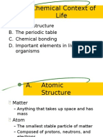 The Chemical Context of Life