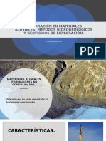 Exploracion en Materiales Aluviales, Métodos Hidrogeologicos