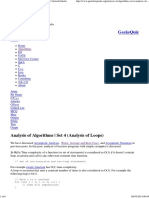 Analysis of Loops - Complexity