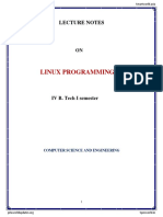 LP LECTURE NOTES-1 Linux Programming PDF