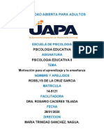 Tarea 3 y 4 de Psicologia Educativa II