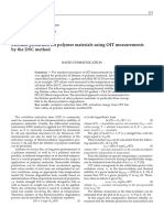 Lifetime Prediction For Polymer Materials Using OIT Measurements by The DSC Method