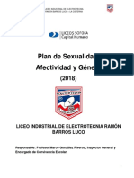 Plan de Educación Sexual 2018