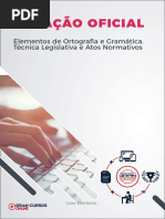 Elementos de Ortografia e Gramatica Tecnica Legislativa e Atos Normativos PDF