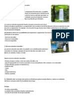 Recursos Naturales Renovables y No Renovables