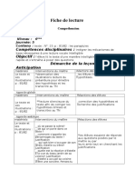 Fiche 1 Lecture 6éme