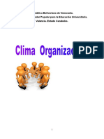 Clima Organizacional