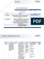 Planeación Didáctica Unidad 3