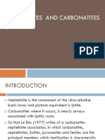 Nephelinites and Carbonatite