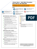 Welding Machine Safety Operating Procedure