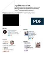 Email Signature Gallery Template