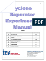 Cyclone Seperator Experimental Manual